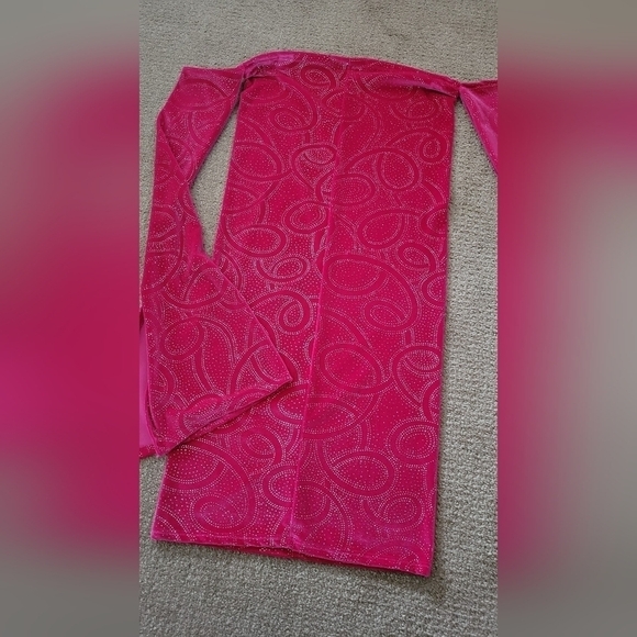 Twiley Collection NWOT Off The Shoulder Bardot Bell Sleeve Sequin Party Dress - Picture 9 of 15